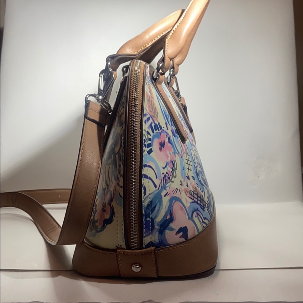 Charming Charlie Floral Satchel/Crossbody Bag - Picture 4 of 15